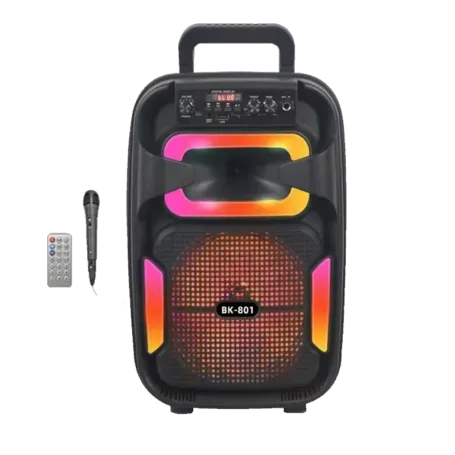 Радио Тонколона GY-801 8" с Микрофон | Bluetooth, FM, USB и TF Card - Image 2