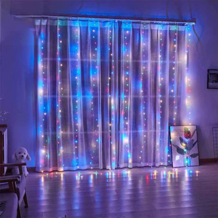 Коледни лампички LED Завеса - Водопад