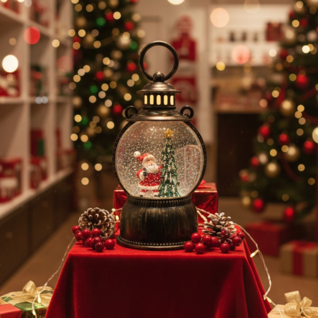 Ретро коледен фенер – декоративна украса за празниците